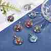 10Pcs 10 Style Natural & Synthetic Gemstone Pendants G-SZ0002-16P-4