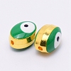 Double-Sided Enamel Alloy Beads ENAM-WH0049-40G-03-RS-1