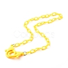 13Pcs 13 Colors Personalized ABS Plastic Cable Chain Necklaces NJEW-JN03483-2