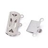 304 Stainless Steel Box Clasps STAS-P249-03P-A-3