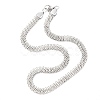 201 Stainless Steel Mesh Chains/Network Chains Necklaces NJEW-H305-06P-1