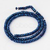 Electroplated Non-magnetic Synthetic Hematite Rondelle Bead Strands G-F234-01B-2