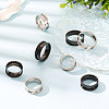  12Pcs 6 Styles 201 Stainless Steel Grooved Finger Ring Settings RJEW-TA0001-04P-13