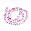Eco-Friendly Dyed Glass Pearl Round Beads Strands HY-A002-6mm-RB013-2