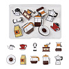 10Pcs 10 Style Coffeemaker Enamel Pins JEWB-TA00001-07-1