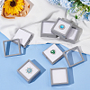 Square Acrylic Jewelry Storage Box with Window CON-WH0089-09-5