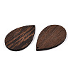 Natural Wenge Wood Pendants WOOD-T023-68-3