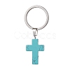 Dyed Synthetic Turquoise Keychains KEYC-JKC00729-05-1