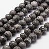 Natural Map Stone/Picasso Stone/Picasso Jasper Bead Strands G-D840-60-8mm-3