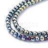 Electroplate Glass Beads Strands EGLA-K014-A-FP08-4