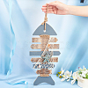 Mediterranean Style Natural Wood Pendant Ornaments HJEW-WH0014-23-3