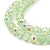 Baking Painted Transparent Glass Beads Strands DGLA-A034-J6mm-B02-3