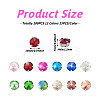 Cheriswelry 180Pcs 12 Colors Sew on Rhinestone DIY-CW0001-39-16