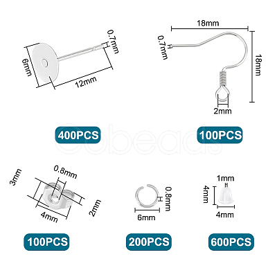 Unicraftale DIY Earring Making Finding Kit DIY-UN0004-92-1