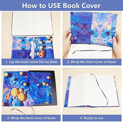 Polyester Book Covers OFST-WH0009-001-1