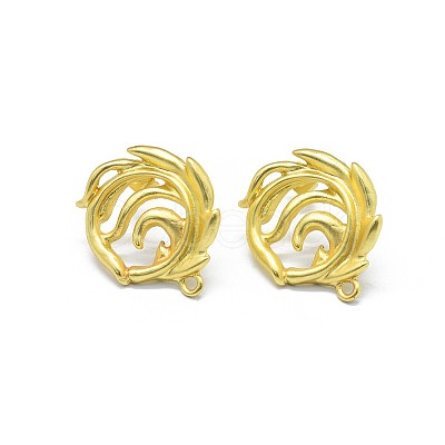 Alloy Stud Earring Findings X-PALLOY-F255-28MG-1