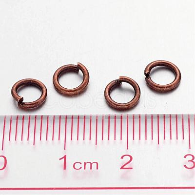 90pcs Red Copper Color Brass Jump Rings X-JRC6MM-R-1