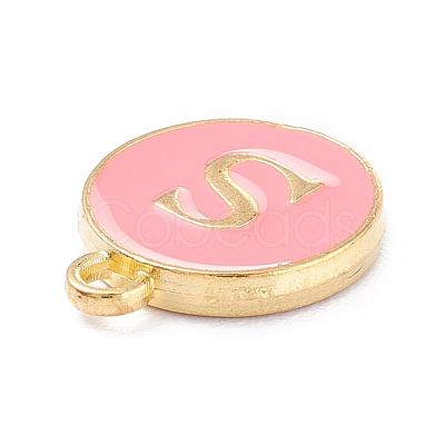 Golden Plated Alloy Enamel Charms ENAM-Q437-14S-1