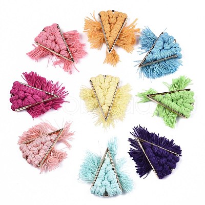 Handmade Polycotton(Polyester Cotton) Tassel Decorations FIND-R093-M-1