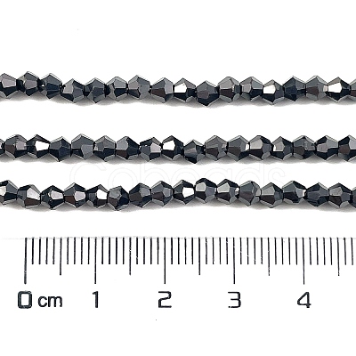 Transparent Electroplate Glass Beads Strands EGLA-A039-T3mm-UA13-1