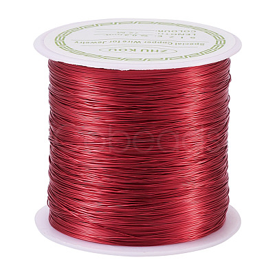 Round Copper Wire Copper Beading Wire for Jewelry Making YS-TAC0004-0.3mm-16-1