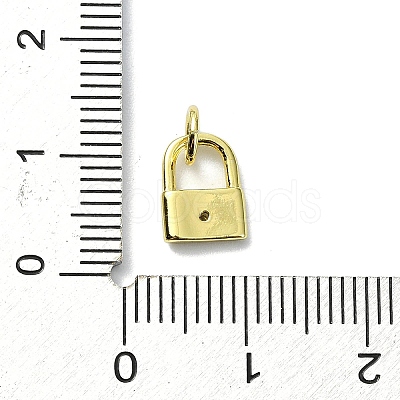 Brass Micro Pave Claer Cubic Zirconia Charms KK-H475-50G-07-1