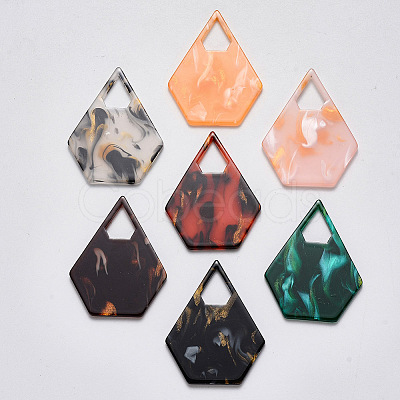 Cellulose Acetate(Resin) Pendants KY-S158-54-M-1