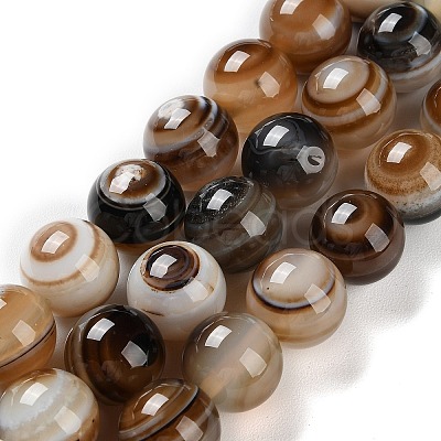 Natural Eye Agate Beads Strands G-NH0019-F02-01-1