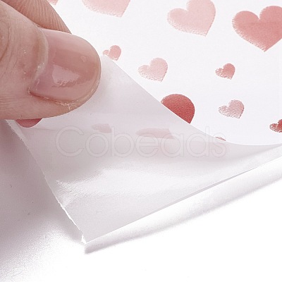 Heart Bulletin Board Border Stickers Roll DIY-K038-04-1