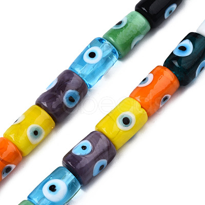 Handmade Evil Eye Lampwork Beads LAMP-N029-013-1