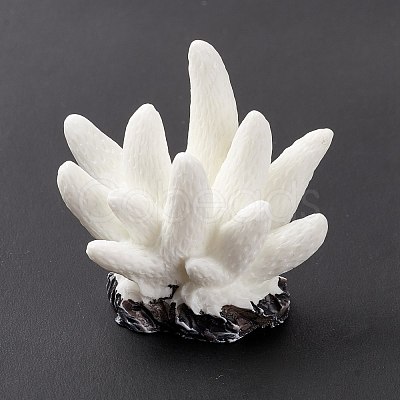 Resin Imitation Coral Ornaments DJEW-G026-07A-1