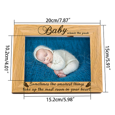 Natural Wood Photo Frames DIY-WH0234-009-1