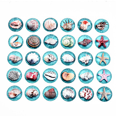 Glass Cabochons GGLA-S036-19A-1