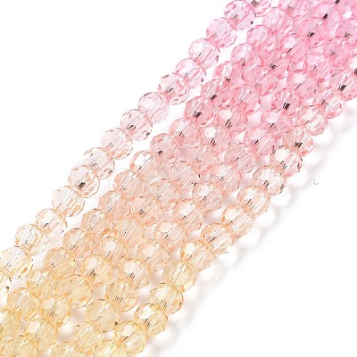 Transparent Glass Beads Strands GLAA-E036-07B-1