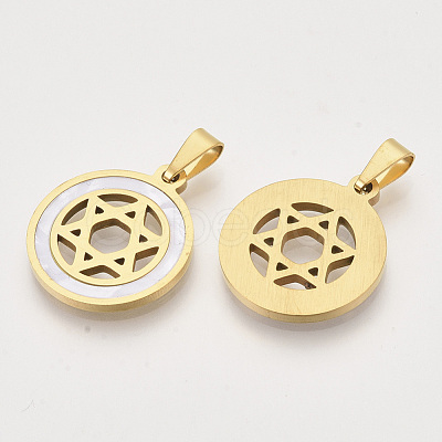 201 Stainless Steel Pendants STAS-N089-67G-1