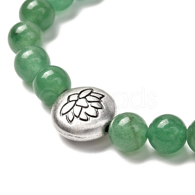 Tree of Life & Lotus Stretch Bracelets Set for Men Women BJEW-JB06723-1