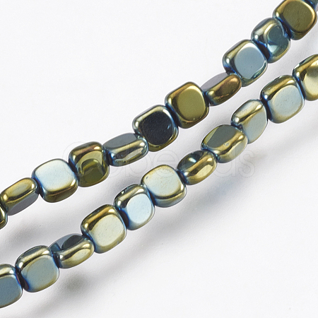 Electroplate Non-magnetic Synthetic Hematite Beads Strands X-G-I200-06F-1