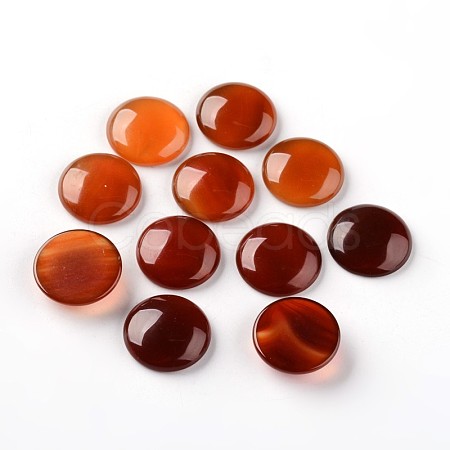 Half Round Natural Agate Cabochons G-I173-20mm-03-1