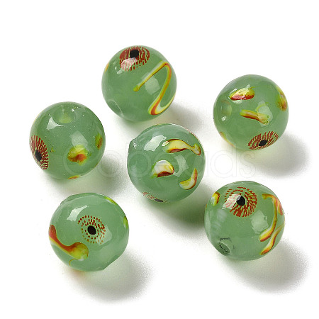 Handmade Opaque Lampwork Beads LAMP-C016-04B-02-1