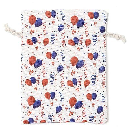 Christmas Theme Cloth Printed Storage Bags ABAG-F010-02C-06-1