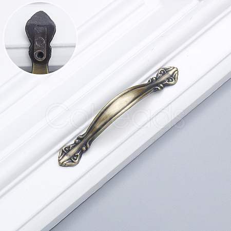 Retro Alloy Drawer Pull Bow Handles CABI-PW0001-018A-01AB-1