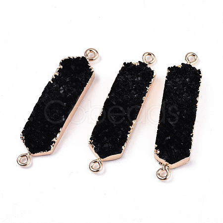 Resin Druzy Links Connectors RESI-S383-079A-1