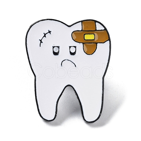 Tooth Protection Theme Enamel Pins JEWB-H018-04EB-02-1