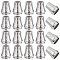 Gorgecraft 30Pcs Alloy Cord End, Cone with Star, Bag & Cloth Making Supplies, Platinum, 14.5x12mm, Hole: 3.7mm, Inner Diameter: 9mm