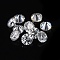 White D Color Round Cut Loose Moissanite Stones, Clear, 1.4mm, about 84pcs/bag, 1carat/bag