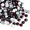 Glass Flat Back Rhinestone, Grade A, Back Plated, Faceted, Half Round, Amethyst, 4.6~4.8mm, about 1440pcs/bag