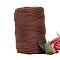 Chinlon Cloth Yarn, For Hand Knitting Thick Thread, Crochet Cloth Yarn, Saddle Brown, 4~5mm