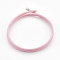 3-Loop Magnetic Cord Wrap Bracelets, Pink, 20.15 inch(51.2cm), 2mm