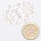 Nail Art Decoration Accessories, with Resin Cabochons, ABS Plastic Imitation Pearl Cabochons and Plastic Bead Storage Containers, Thistle, 39x15.5mm, Inner Diameter: 29mm, Clear Window: about 28mm