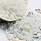 Glass Seed Beads, Opaque Colours Luster, Peanut, White, 6x3x3mm, Hole: 1.2mm, about 4000pcs/pound